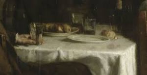 Courbet. L'après-dînée à Ornans, détail